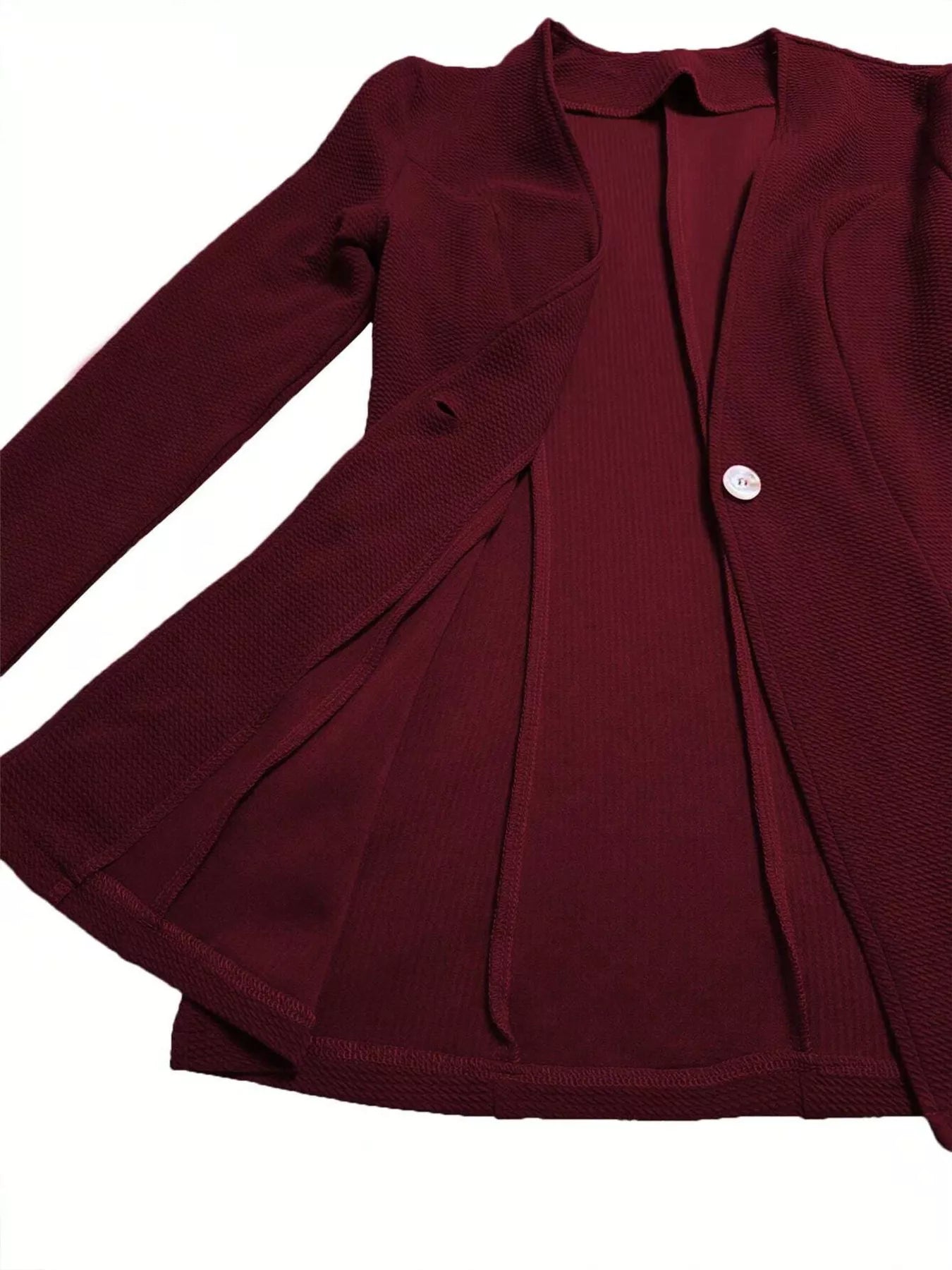 Tailored One Button Long Sleeve Blazer for Women