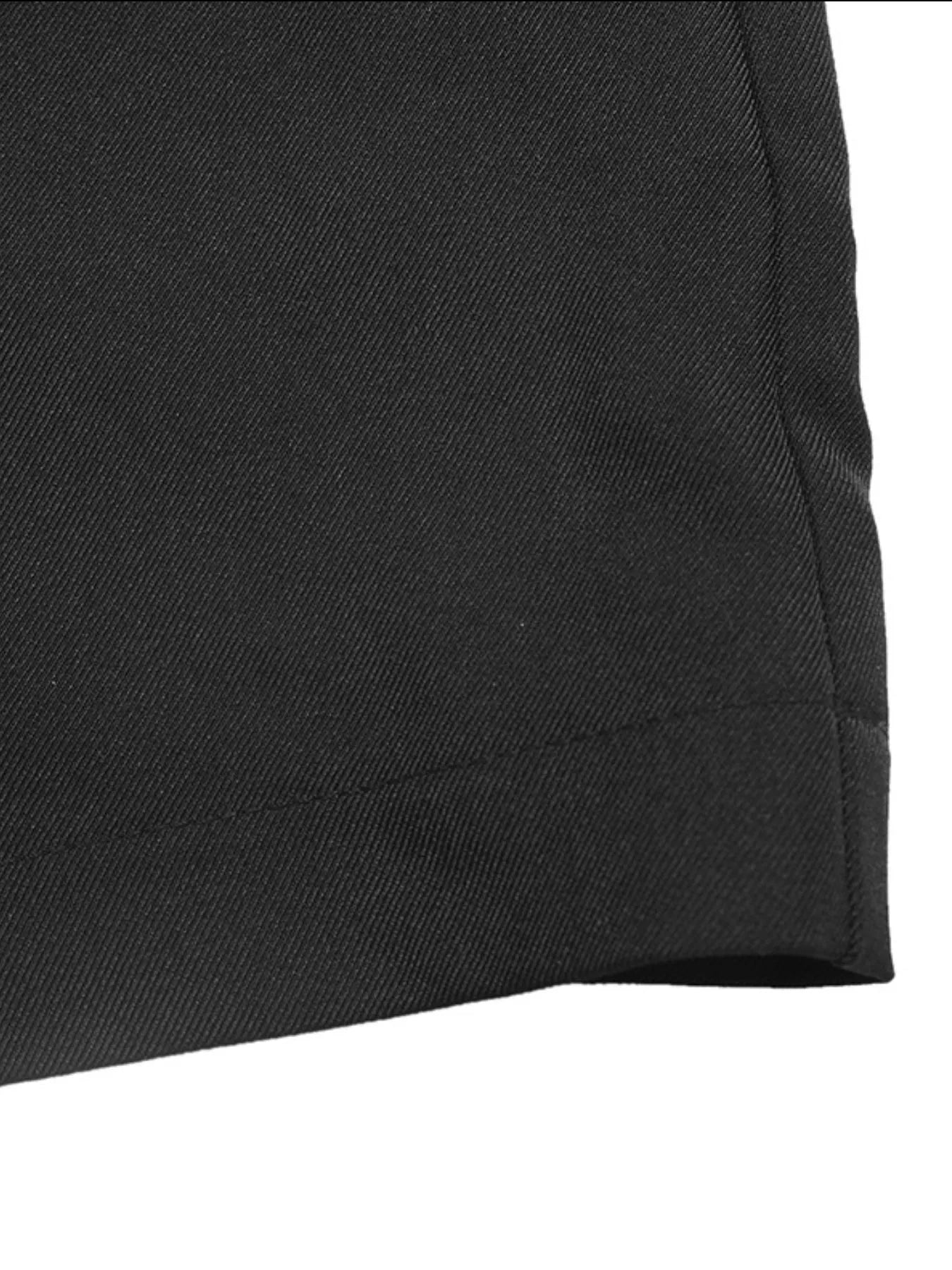 Striped collar long sleeve fake two-piece blazer front view