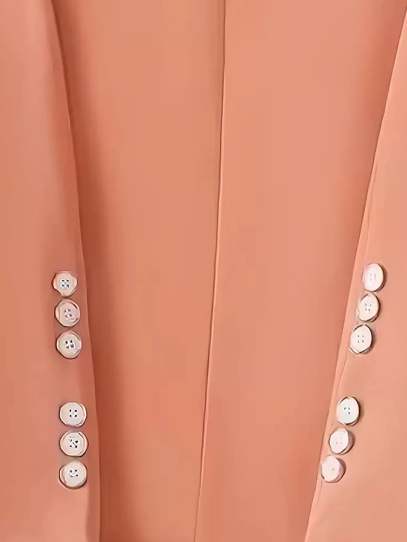 Back view of Single-Button Long Sleeve Blazer