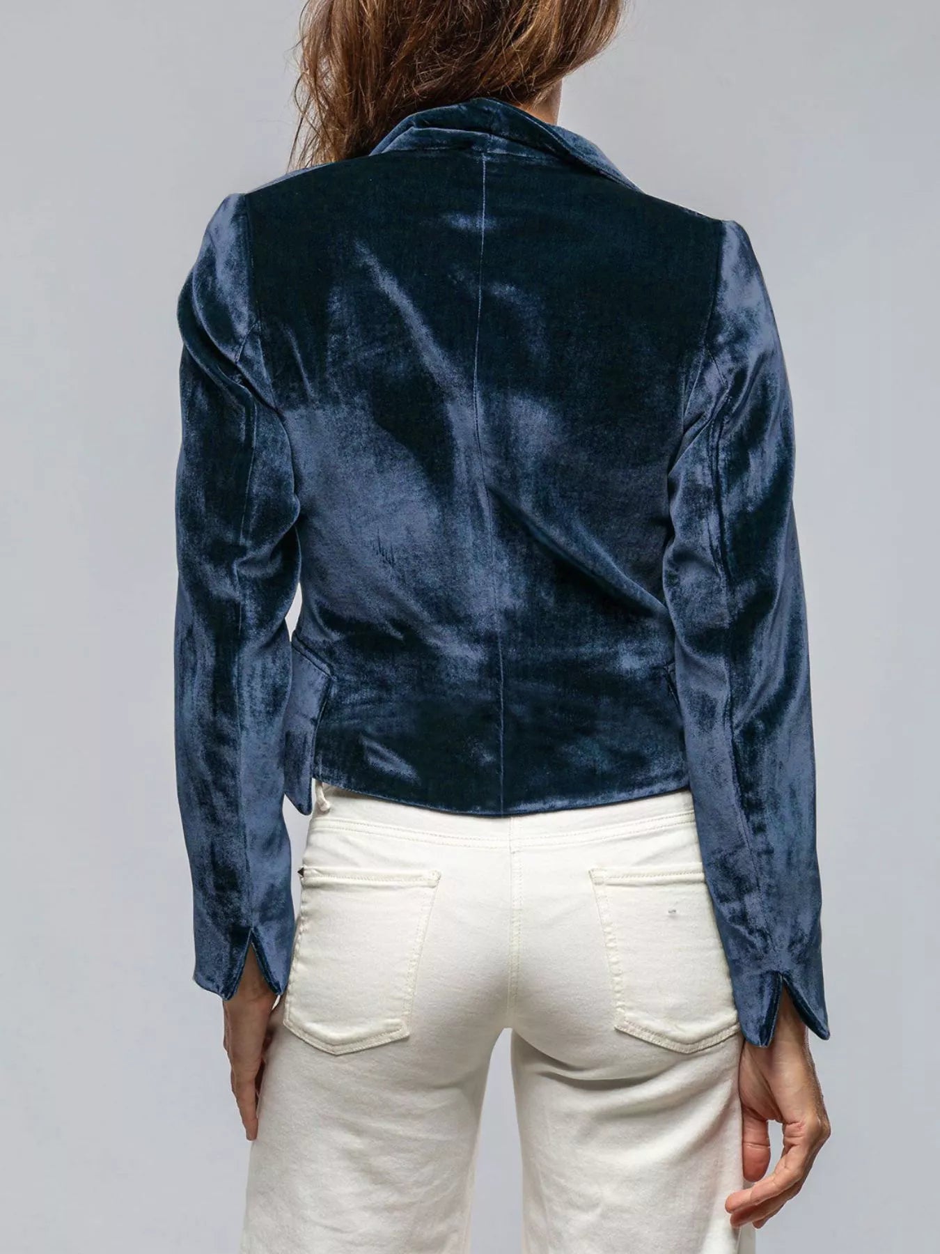 Velvet Lapel Blazer Outfit – Women’s Fashion