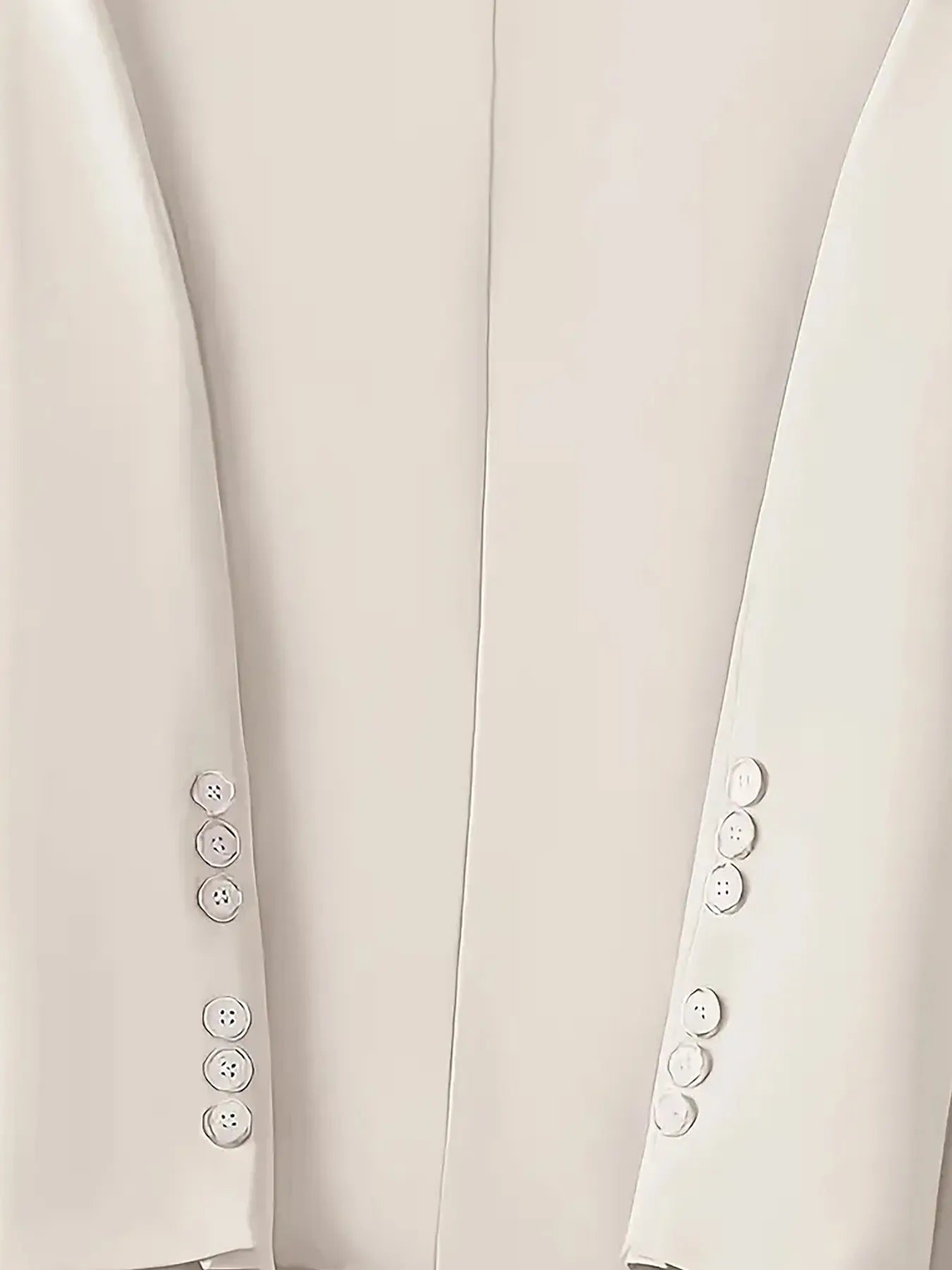 Back view of Single-Button Long Sleeve Blazer