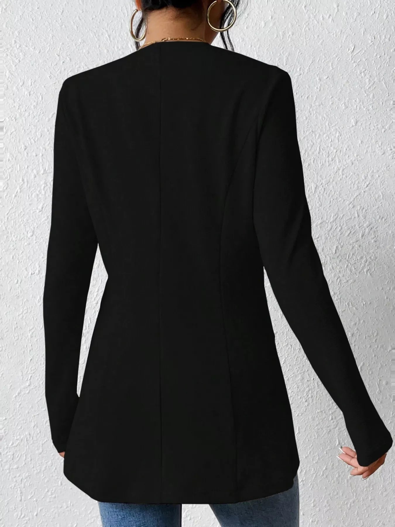 Tailored One Button Long Sleeve Blazer for Women