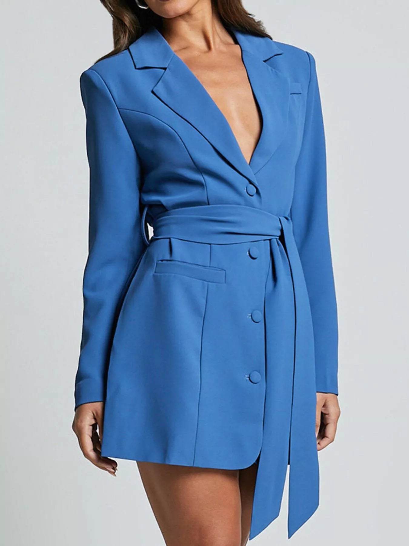 Elegant Tie Waist Blazer for Women